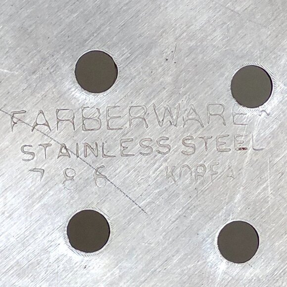 FABERWARE Colander, Stainless Steel, Perforated Drainer Strainer Metal - Picture 4 of 6